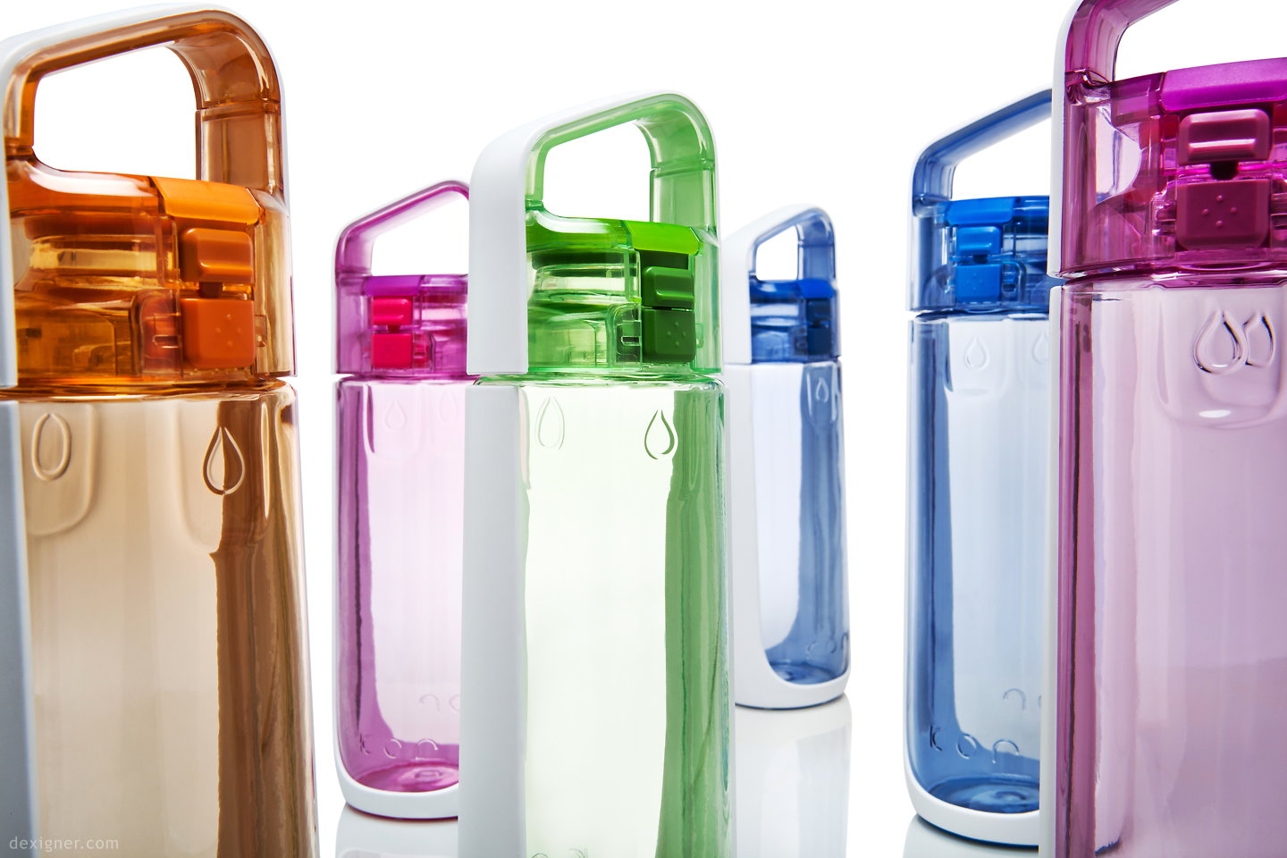 Tradineur - Botella de plástico con asa, garrafa, bidón agua sin BPA, a  prueba de fugas, senderismo, acampada, fitness, gimnasio